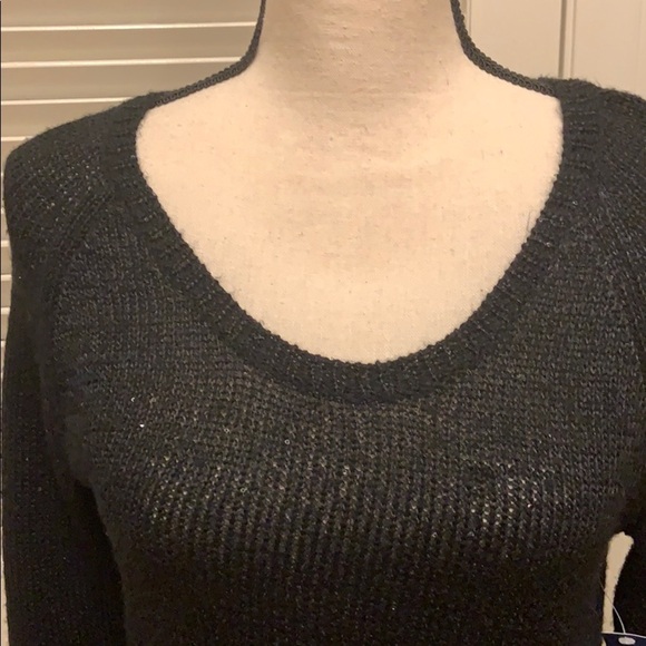 Old Navy Black Sweater with Silver Sparkles - Picture 8 of 10